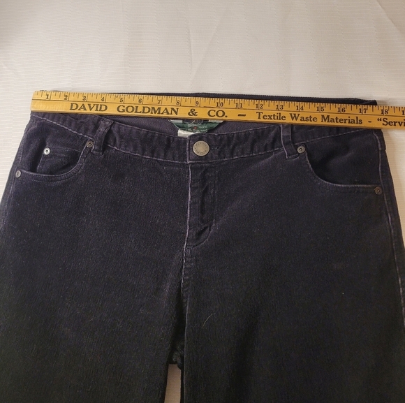 Woolrich 1215 Black Corduroy Straight Leg Pants sz 12 - Picture 7 of 10